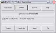 Subtitle To Video Converter screenshot